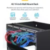 StarTech.com Επιτοίχιο Rack Δικτύου 4U – βάθους 14 inch (flaches Profil) – Βάση Patch Panel 19 inch για επίπεδους server και εξοπλισμό IT, network switches – Αντοχή 20 kg, Μαύρο