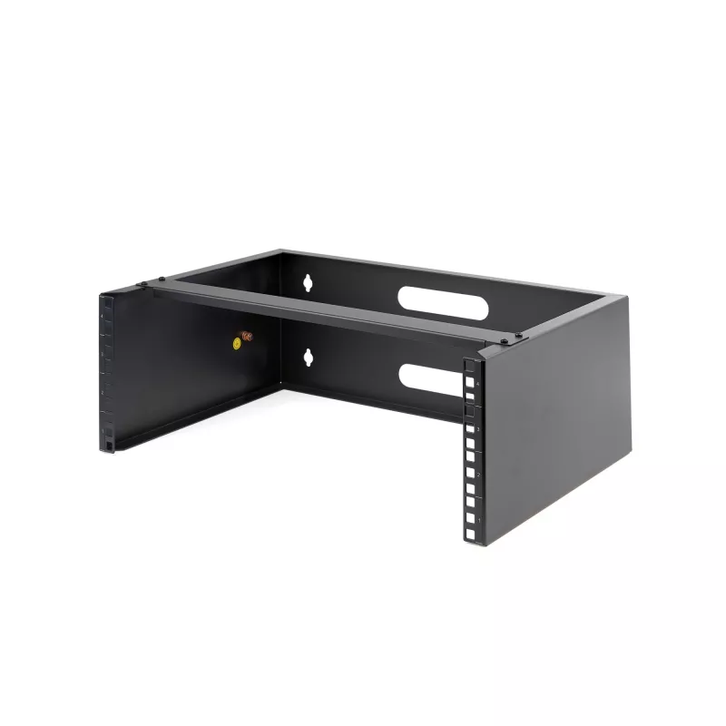 StarTech.com Επιτοίχιο Rack Δικτύου 4U – βάθους 14 inch (flaches Profil) – Βάση Patch Panel 19 inch για επίπεδους server και εξοπλισμό IT, network switches – Αντοχή 20 kg, Μαύρο