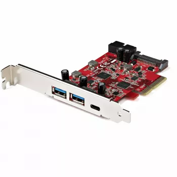 StarTech.com Κάρτα PCIe USB 5 θυρών - 10Gbps USB 3.1 Gen 2 PCIe Card w/ 1x USB-C & 2x USB-A - 1x 2 Port IDC (Internal 5Gbps USB Header Expansion) - USB C PCI Express Κάρτα ελεγκτή