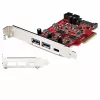StarTech.com Κάρτα PCIe USB 5 θυρών - 10Gbps USB 3.1 Gen 2 PCIe Card w/ 1x USB-C & 2x USB-A - 1x 2 Port IDC (Internal 5Gbps USB Header Expansion) - USB C PCI Express Κάρτα ελεγκτή