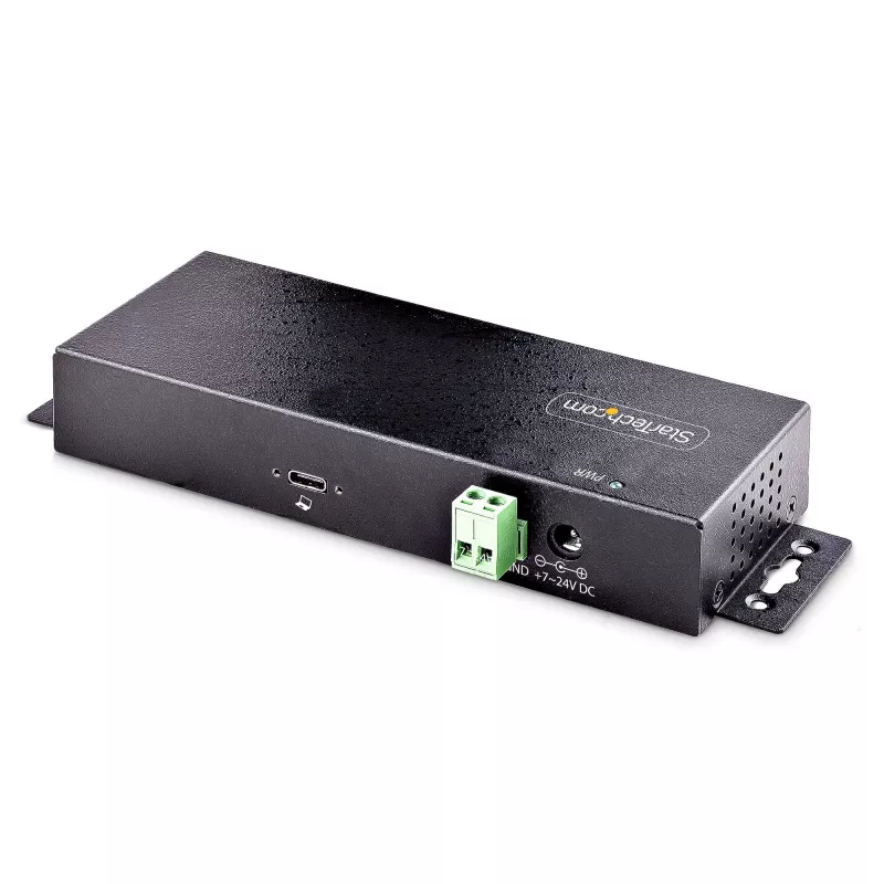 StarTech.com Βιομηχανικό Hub USB 10Gbps 7 θυρών με τροφοδοτικό, μέταλλο, τοποθετήσιμο, 5x USB-A και 2x USB-C Downstream θύρες, προστασία ESD, Powered USB-Hub, TAA