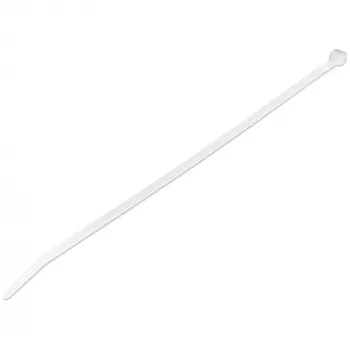 StarTech.com Δεματικά 10 inch (25 cm) – πλάτος 1/8 inch (4 mm), διάμετρος δέσμης 2-5/8 inch (68 mm), αντοχή εφελκυσμού 50 lb (22 kg), αυτοασφαλιζόμενα δεματικά Nylon με κυρτή μύτη – 94V-2/UL-listed, Συσκευασία 100 τεμ. – Λευκό