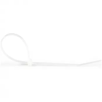 StarTech.com Δεματικά 10 inch (25 cm) – πλάτος 1/8 inch (4 mm), διάμετρος δέσμης 6,8 cm, αντοχή εφελκυσμού 22 kg, αυτοασφαλιζόμενα δεματικά Nylon με κυρτή μύτη, 94V-2/UL-listed, Συσκευασία 1000 τεμ. – Λευκό