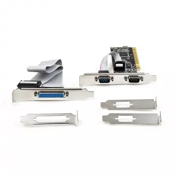 StarTech.com Κάρτα PCI Serial Parallel Combo με δύο σειριακές θύρες RS232 (DB9) & 1x παράλληλη θύρα LPT (DB25) – Κάρτα προσαρμογέα PCI-Combo – Ελεγκτής καρτών επέκτασης PCI – Κάρτα PCI σε εκτυπωτή