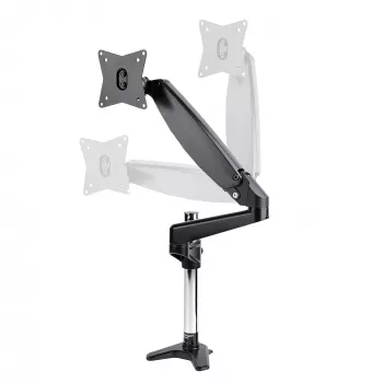 StarTech.com Βάση οθόνης γραφείου για μονή οθόνη VESA έως 32 inch ή 49 inch Ultrawide 8kg – πλήρως κινητή αρθρωτή και ρυθμιζόμενη καθ' ύψος – Σφιγκτήρας C, διέλευση γραφείου – Βραχίονας μονής οθόνης