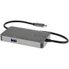 StarTech.com πολυθύρα προσαρμογέας USB-C – USB-C σε 4K 30Hz HDMI ή 1080p VGA – μίνι dock USB Type-C με 100W Power Delivery Passthrough, 3 θυρών USB hub 5Gbps, GbE – 12″ (30 cm) ενσωματωμένο καλώδιο