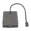 StarTech.com πολυθύρα προσαρμογέας USB-C – HDMI 4K 30Hz ή VGA Travel Dock – 5Gbps USB 3.0 hub (θύρες USB-A/USB-C) – 100W Power Delivery – SD/Micro SD – GbE – καλώδιο 30cm – μίνι dock USB-C