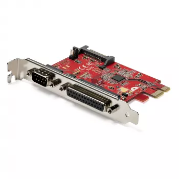 StarTech.com κάρτα PCIe με σειριακή και παράλληλη θύρα – συνδυαστική κάρτα προσαρμογέα PCI-Express με 1x DB25 παράλληλη θύρα & 1x RS232 σειριακή θύρα – κάρτα επέκτασης/ελεγκτή – κάρτα εκτυπωτή PCIe
