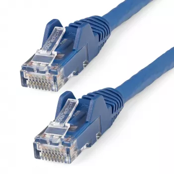 StarTech.com καλώδιο Ethernet CAT6 5m - LSZH (Low Smoke Zero Halogen) - 10 Gigabit 250MHz 100W PoE RJ45 10GbE UTP καλώδιο δικτύου patch, προστασία γλωττίδας με ανακούφιση τάσης - μπλε, CAT 6, ETL-verified, 24AWG