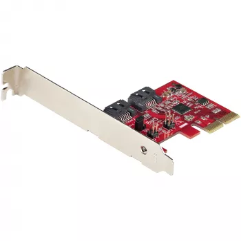 StarTech.com κάρτα SATA PCIe - κάρτα επέκτασης SATA PCIe 2 θυρών - 6Gbps - Full/Low Profile - προσαρμογέας/ελεγκτής PCI Express σε SATA - ASM1062R SATA RAID - μετατροπέας PCIe σε SATA