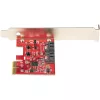 StarTech.com κάρτα SATA PCIe - κάρτα επέκτασης SATA PCIe 2 θυρών - 6Gbps - Full/Low Profile - προσαρμογέας/ελεγκτής PCI Express σε SATA - ASM1062R SATA RAID - μετατροπέας PCIe σε SATA
