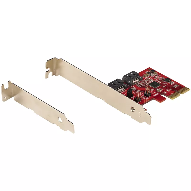 StarTech.com κάρτα SATA PCIe - κάρτα επέκτασης SATA PCIe 2 θυρών - 6Gbps - Full/Low Profile - προσαρμογέας/ελεγκτής PCI Express σε SATA - ASM1062R SATA RAID - μετατροπέας PCIe σε SATA