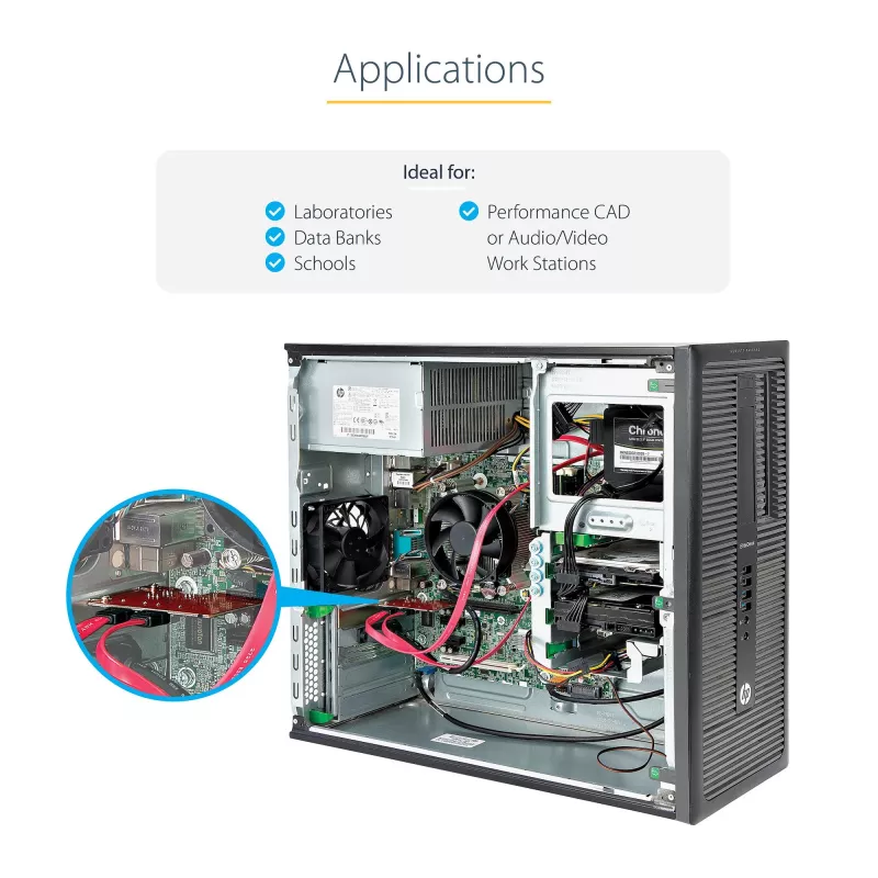 StarTech.com κάρτα SATA PCIe - κάρτα επέκτασης SATA PCIe 2 θυρών - 6Gbps - Full/Low Profile - προσαρμογέας/ελεγκτής PCI Express σε SATA - ASM1062R SATA RAID - μετατροπέας PCIe σε SATA