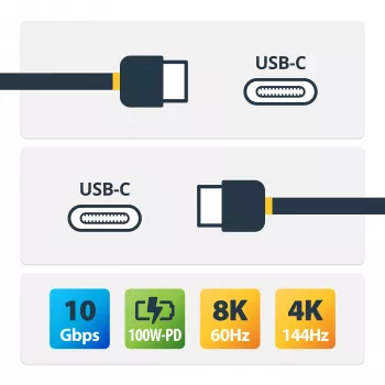 StarTech.com καλώδιο USB-C 0,91 m με πλαϊνή βιδωτή ασφάλιση 10 Gbit/s – πιστοποιημένο USB-IF καλώδιο USB-C – καλώδιο USB 3.1/3.2 Gen 2 Type-C – φόρτιση 100 W (5 A) Power Delivery, DP Alt Mode – διπλή βιδωτή ασφάλιση – καλώδιο USB-C φόρτιση/συγχρονισμός