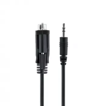 StarTech.com σειριακό καλώδιο DB9 σε 3,5 mm 1 m για διαμόρφωση σειριακών συσκευών, καλώδιο RS232 DB9 αρσενικό σε 3,5 mm, χρησιμοποιείται για βαθμονόμηση προβολέων, Digital Signage και τηλεοράσεων μέσω της θύρας ήχου