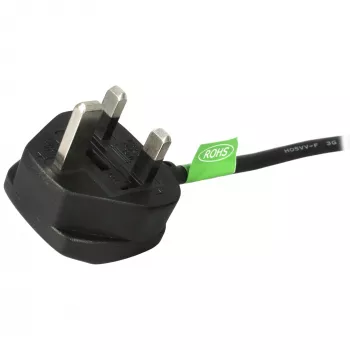 StarTech.com καλώδιο τροφοδοσίας υπολογιστή UK 0,9 m (3ft), BS 1363 σε C13, 18AWG, 10A 250V, καλώδιο τροφοδοσίας αντικατάστασης, καλώδιο συσκευής / καλώδιο τροφοδοσίας UK, καλώδιο τροφοδοτικού PC, καλώδιο τροφοδοσίας TV