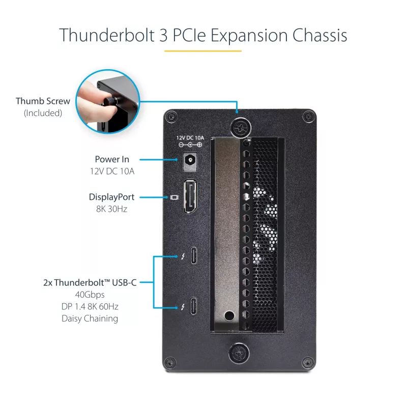 StarTech.com κουτί επέκτασης PCIe Thunderbolt 3 διπλής υποδοχής