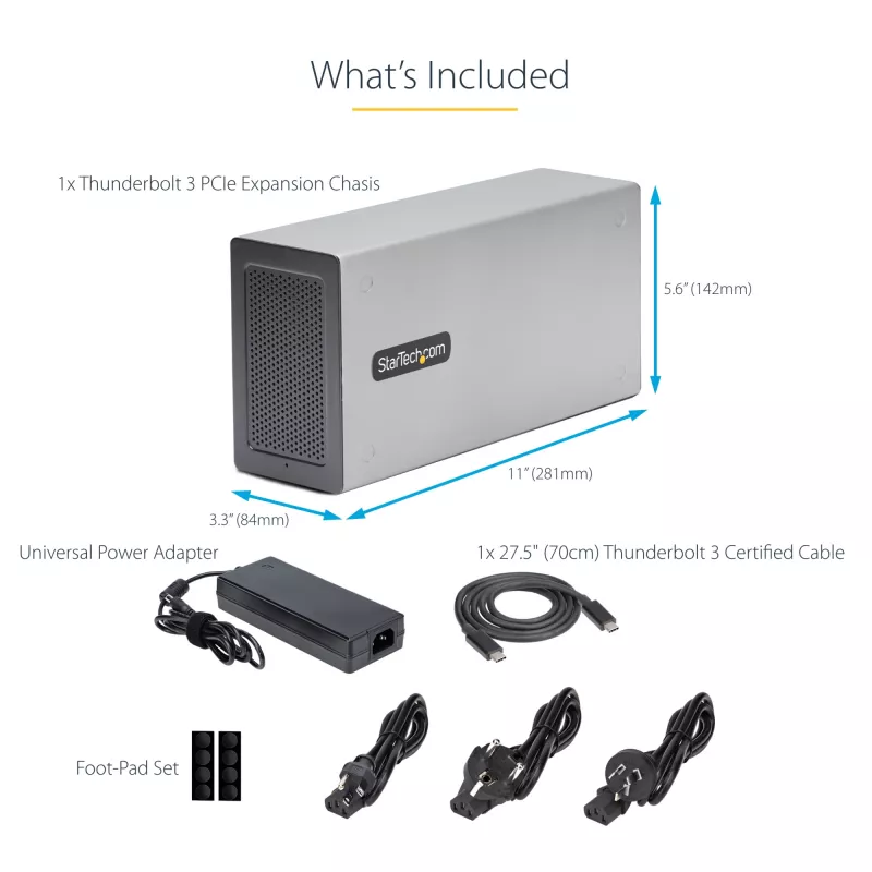 StarTech.com κουτί επέκτασης PCIe Thunderbolt 3 διπλής υποδοχής
