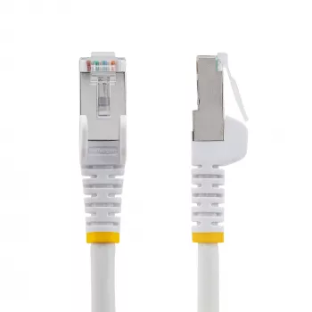 StarTech.com καλώδιο Ethernet CAT6a 10m – λευκό – Low Smoke Zero Halogen (LSZH) – 10GbE 500MHz 100W PoE++ χωρίς γλωττίδα RJ-45 με ανακούφιση τάσης S/FTP καλώδιο δικτύου patch