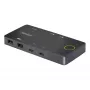 StarTech.com διακόπτης KVM USB-C 2 θυρών, μονή οθόνη 4K 60Hz HDMI, διπλές θύρες 100W Power Delivery Pass-through, bus powered, συμβατός με USB Type-C/USB4/Thunderbolt 3/4 – Small Form Factor