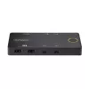 StarTech.com διακόπτης KVM USB-C 2 θυρών, μονή οθόνη 4K 60Hz HDMI, διπλές θύρες 100W Power Delivery Pass-through, bus powered, συμβατός με USB Type-C/USB4/Thunderbolt 3/4 – Small Form Factor