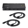 StarTech.com διακόπτης KVM USB-C 2 θυρών, μονή οθόνη 4K 60Hz HDMI, διπλές θύρες 100W Power Delivery Pass-through, bus powered, συμβατός με USB Type-C/USB4/Thunderbolt 3/4 – Small Form Factor
