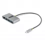 StarTech.com hub USB-C 3 θυρών με Ethernet - 3x USB-A - Gigabit Ethernet - USB 3.0 5Gbps - bus-powered - καλώδιο host USB Type-C 1ft/30cm - GbE - φορητό hub USB-C σε USB-A