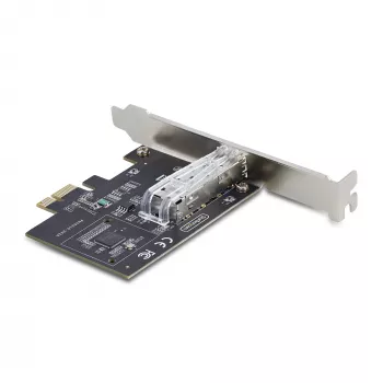 StarTech.com Κάρτα δικτύου GbE SFP 1 θύρας, PCIe 2.1 x1, Intel I210-IS, ελεγκτής 1GbE, 1000BASE χαλκός/οπτική ίνα, NIC Gigabit Ethernet μονής θύρας, για desktop/server – συμβατή με Windows και Linux