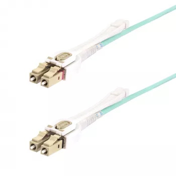 StarTech.com Καλώδιο οπτικής ίνας πολυτροπικό OM4 LC σε LC (UPC) 8m (26.2 ft) με γλωττίδες push-pull, 50/125 µm, 100G, ανθεκτικό σε κάμψη, χαμηλή εξασθένηση – LSZH καλώδιο οπτικής ίνας jumper