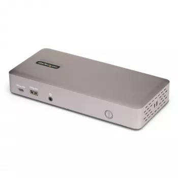 StarTech.com Triple-Monitor USB4 docking station, 4K 60Hz HDMI ή DisplayPort, φόρτιση laptop 100W, 2,5GbE, USB-C Multi-Monitor Dock, χωρίς οδηγούς