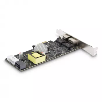 StarTech.com 2-Port 2.5Gbps NBASE-T PoE κάρτα δικτύου, Dual Intel I225-V, 802.3af/at PoE+ Multi-Gigabit NIC, PCI Express κάρτα LAN server, LP4/8-Pin PCIe-Powered