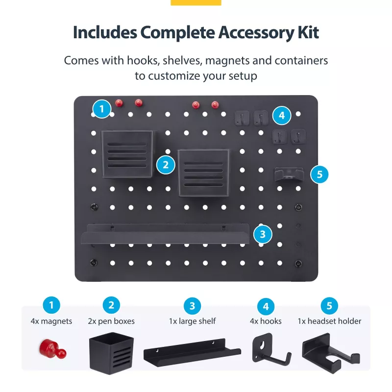StarTech.com 1612B-DESK-PEGBOARD σετ οργάνωσης γραφείου 1 τεμ.