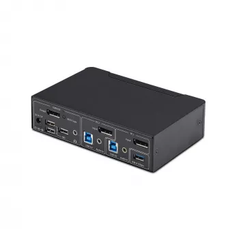 StarTech.com 2-Port DisplayPort KVM switch, 4K 60Hz, DP 1.2, διαχείριση EDID, 2-Port USB 3.0 hub, 4x USB HID ports, συμμορφώνεται με TAA