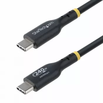 StarTech.com 4m USB-C καλώδιο φόρτισης, πιστοποιημένο USB-IF καλώδιο USB-C, 240W PD EPR, USB 2.0 Type-C καλώδιο φόρτισης laptop, καλώδιο μεταφοράς δεδομένων USB-C, περίβλημα TPE, M/M