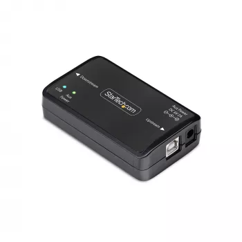 USB Γαλβανικός Απομονωτής από StarTech.com, έως 6 kV, ηλεκτρικό φίλτρο καταστολής παρεμβολών, IP40, τοποθέτηση σε ράγα DIN, απομονωμένο φίλτρο δικτύου, USB 2.0/1.1, 5 V/250 mA, Plug-and-Play, TAA