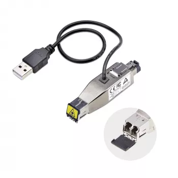 StarTech.com Gigabit Fiber σε RJ45 Ethernet media converter dongle, οπτικό μονότροπο 10 km/πολύτροπο 800 m, τροφοδοσία USB, συμπαγής σχεδιασμός, μεταλλικό κουτί, Micro Mini, TAA
