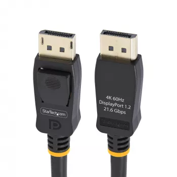 StarTech.com 2m (6.6ft) VESA-πιστοποιημένο καλώδιο DisplayPort – 10άδα – καλώδιο DisplayPort 1.2 με κλείδωμα, 4K 60Hz UHD, καλώδιο DP σε DP για οθόνη, βύσματα DP με κλείδωμα
