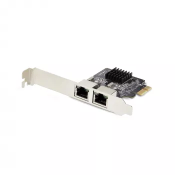 StarTech.com Κάρτα δικτύου 2 θυρών Gigabit PCIe, κάρτα δικτύου 10/100/1000Mbit/s PCI Express, Dual Realtek RTL8111H, συμβατή με Windows και Linux, συμμορφούμενη με TAA