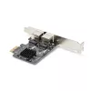 StarTech.com Κάρτα δικτύου 2 θυρών Gigabit PCIe, κάρτα δικτύου 10/100/1000Mbit/s PCI Express, Dual Realtek RTL8111H, συμβατή με Windows και Linux, συμμορφούμενη με TAA