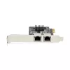StarTech.com Κάρτα δικτύου 2 θυρών Gigabit PCIe, κάρτα δικτύου 10/100/1000Mbit/s PCI Express, Dual Realtek RTL8111H, συμβατή με Windows και Linux, συμμορφούμενη με TAA