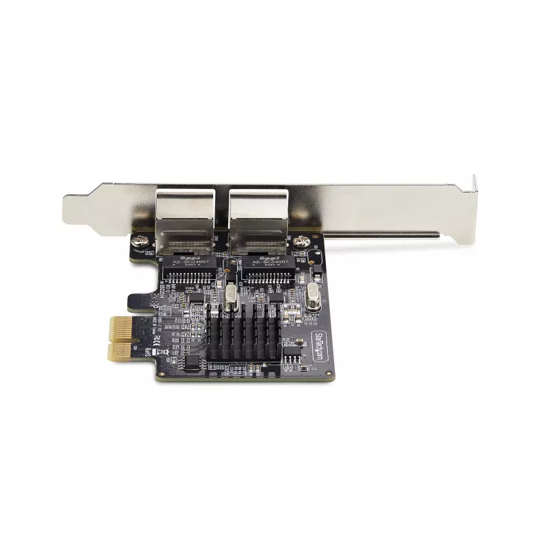 StarTech.com Κάρτα δικτύου 2 θυρών Gigabit PCIe, κάρτα δικτύου 10/100/1000Mbit/s PCI Express, Dual Realtek RTL8111H, συμβατή με Windows και Linux, συμμορφούμενη με TAA