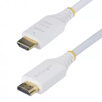 StarTech.com Καλώδιο HDMI υψηλής ταχύτητας Premium πιστοποιημένο 10ft (3m), 4K 60Hz/1440p 144Hz, HDR10/HDCP 2.2/ARC, 18Gbps, καλώδιο UHD HDMI 2.0 για TV/οθόνη/οθόνη, περίβλημα TPE, λευκό