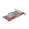 StarTech.com Κάρτα USB-A PCIe 4 θυρών, USB 3.2 10 Gbit/s, κάρτα επέκτασης PCI Express 3.0, 4x ανεξάρτητος ελεγκτής USB, Windows/Linux/macOS, συμμορφούμενη με TAA
