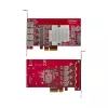 StarTech.com Κάρτα USB-A PCIe 4 θυρών, USB 3.2 10 Gbit/s, κάρτα επέκτασης PCI Express 3.0, 4x ανεξάρτητος ελεγκτής USB, Windows/Linux/macOS, συμμορφούμενη με TAA