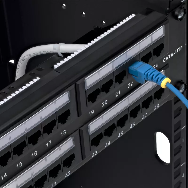 StarTech.com Patch panel Cat6 48 θυρών 2U Rackmount, RJ45, UTP, 110 Punch-Down, patch panel Ethernet Cat 6 για rack διακομιστή δικτύου