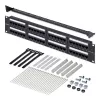 StarTech.com Patch panel Cat6 48 θυρών 2U Rackmount, RJ45, UTP, 110 Punch-Down, patch panel Ethernet Cat 6 για rack διακομιστή δικτύου