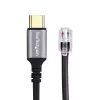 StarTech.com UR9-HEADSET-ADAPTER Προσαρμογέας καλωδίου USB-C RJ-9 μαύρο