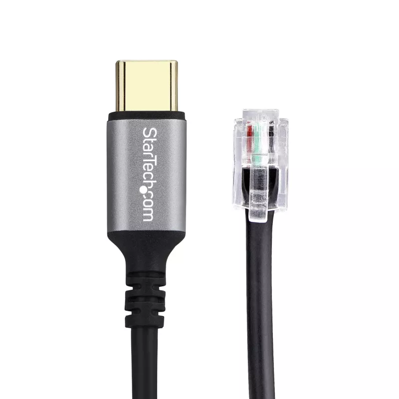 StarTech.com UR9-HEADSET-ADAPTER Προσαρμογέας καλωδίου USB-C RJ-9 μαύρο