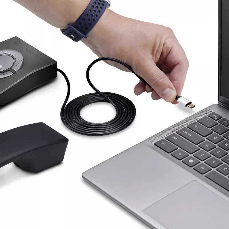 StarTech.com UR9-HEADSET-ADAPTER Προσαρμογέας καλωδίου USB-C RJ-9 μαύρο