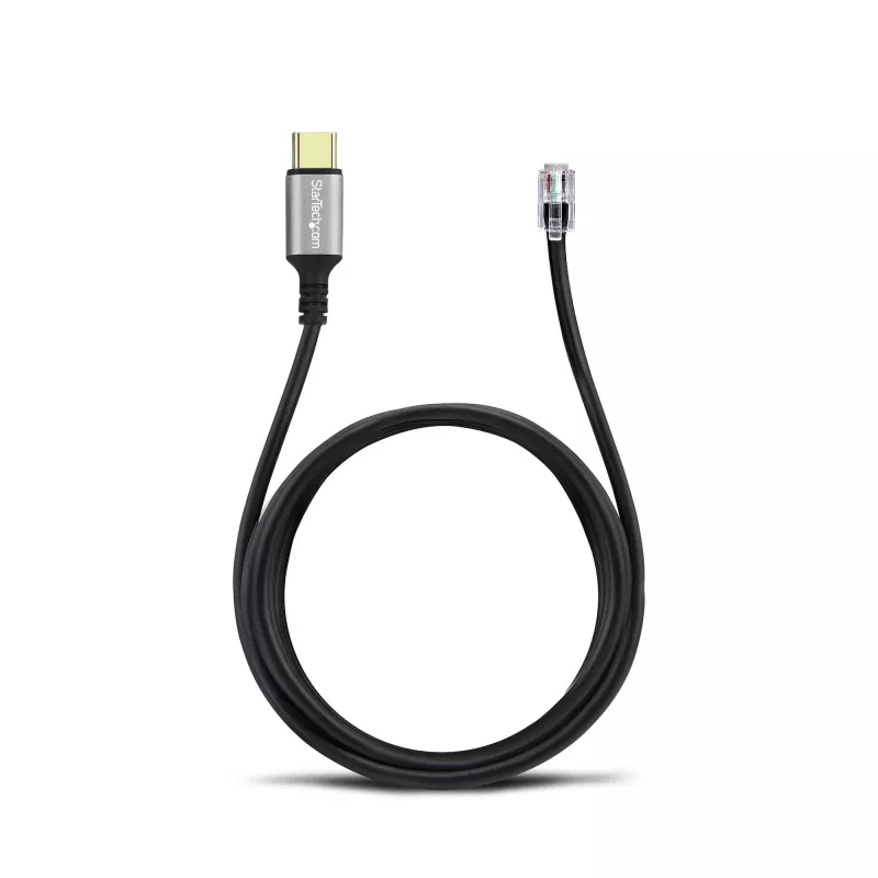 StarTech.com UR9-HEADSET-ADAPTER Προσαρμογέας καλωδίου USB-C RJ-9 μαύρο